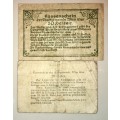 AUSTRIA SET ,,,50 HELLER & 20 HELLER KASSENSCHEIN 1919 NOTGELD(EMERGENCY MONEY)