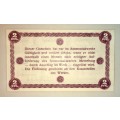GERMANY,,2 PFENNIG AMMONIA WORK MERSBURG 1920s ND(SCARCES-)  NOTGELD (EMERGENCY MONEY)