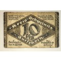 GERMANY,,10 PFENNIG  1920 (SCARES-)  NOTGELD (EMERGENCY MONEY)