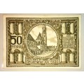 GERMANY,, 50 PFENNIG NEVOTTING 1920s ND  NOTGELD (EMERGENCY MONEY)
