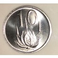 SOUTH AFRICA  10 CENT UNC 1974