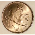 SOUTH AFRICA  1/2 CENT UNC 1974