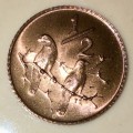 SOUTH AFRICA  1/2 CENT UNC 1972