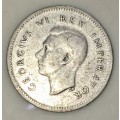 S A UNION 3 PENCE 1943 SILVER 80%(TICKEY)
