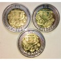 R S A,,,R5 THE 90TH ANNIVERSARY OF THE S. A. RESERVE BANK 2011 UNCIRCULATED(BID PER COIN)