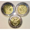 R S A,,,R5 THE 90TH ANNIVERSARY OF THE S. A. RESERVE BANK 2011 UNCIRCULATED(BID PER COIN)