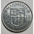 MAURITIUS 1 RUPEE 1975
