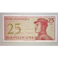 INDONESIA  25 SEN ,,,1964