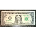 USA 1 DOLLAR 2017 STAR/REPLACEMENT NOTE B NEW YORK