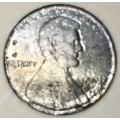 USA 1 CENT SILVERED 1994
