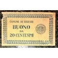 ITALY 20 CENTESIMI 1919 COMUNA DI TRIESTE