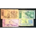 COMPLETE SET OF TW DE JONGH & DECIMALS R20 TO R2,,,1978---4TH ISSUE ( 1 BID TAKES ALL)