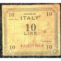 ITALY 10 LIRE 1943 ALLIED MILITARY WW2 ( I BID TAKES ALL)