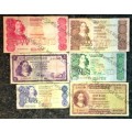 SET OF VARIOUS GOVERNORS & DECIMALS R50 TO R1  ( 1 BID TAKES ALL)