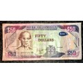 JAMAICA 50 DOLLARS 2013