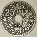TUNISIA 25 CENTIMES 1920