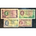 SET OF VARIOUS GOVERNORS & DECIMALS R20 D1 TO R1 --1961 TO 1962 ( 1 BID TAKES ALL)