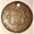 STATE OF JERSEY 1/13 SHILLING 1858