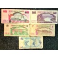ZIMBABWE SET $500, $100,  $10, $5  & $2 1983-2001(1 BID TAKES ALL)