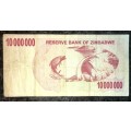 ZIMBABWE $10 MILLION DOLLARS 2008