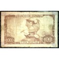 SPAIN 100 PESETAS 1965