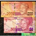 COMPLETE SET OF GILL MARCUS ALL AA R200 TO R10 SECOND ISSUE 2012 UNC+ (MANDELA WTM) 1 BID TAKES ALL