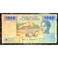 CENTRAL AFRICA 1000 FRANCS CONGO 2002