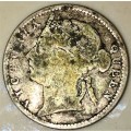 STRAIGHTS SETTLEMENTS 10 CENT 1896 SILVER
