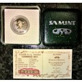 SOUTH AFRICA PROOF SILVER 2 1/2c TICKEY MINTAGE 3372  ABOVE OFFICIAL MINTAGE OF 2627 SEAHORSE--1997-