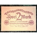 GERMANY 2 MARK DARLEHNS KAFFENSHEIN 1922 UNC NOTGELD (EMERGENCY MONEY)