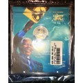 MANDELA COMMEMORATIVE R5 --STILL SEALED MANDELA 2000 PROOF LIKE COIN IN MANDELA CD COVER