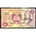 SCOTLAND 20 POUNDS ROYAL BANK 4TH AUGUST 1981