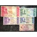 SET OF VARIOUS GOVERNORS & DECIMALS R50 IS AA TO R1 ( 1 BID TAKES ALL)