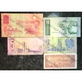 SET OF VARIOUS GOVERNORS & DECIMALS R50 IS AA TO R1 ( 1 BID TAKES ALL)