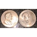 R S A  SILVER R1--1967 BOTH ENGLISH & AFRIKAANS -- 80% SILVER(1 BID TAKES ALL)