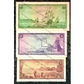 COMPLETE SET OF G.RISSIK R10 ,R5 & R1 IS A ERROR NOTE(DARK INK) SECOND ISSUE 1966(1 BID TAKES ALL)