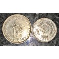 R S A SILVER SET 10 CENT  & 5 CENT 1963(1 BID TAKES ALL)