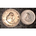 R S A SILVER SET 10 CENT  & 5 CENT 1963(1 BID TAKES ALL)