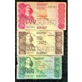 REPLACEMENT NOTE SET R50 --XX--1984 DE KOCK, R20 --Z2 -1978 TW DE JONGH & R10 -XX--1990 CL STALS