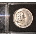 R S A  SILVER R1--1966 ENGLISH HIGHER GRADE-- 80% SILVER IN PERSPEX COIN CAPSULE