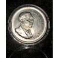 R S A  SILVER R1--1969 ENGLISH HIGHER GRADE-- 80% SILVER IN PERSPEX COIN CAPSULE