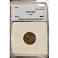 R S A - PROOF DCAM RED 1 CENT 1983 GRADED PR-70 PEFECT GRADE NNC