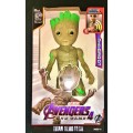 AVENGERS END GAME (THE GROOT) FIGURINE BOXED IN MINT CONDITION NEW 30CM HEIGHT WITH SOUND BUTTON