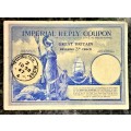 GREAT BRITAIN 3D IMPERIAL REPLY COUPON STAMPED 1967 TEDDINGTON.MIDDX NO EXCHANGE STAMP