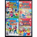 ARCHIE & JUGHEAD (ARCHIE DIGEST LIBRARY )NO 90, NO 91, NO 92  & NO 93 -- 1989 (1 BID TAKES ALL
