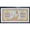 YUGOSLAVIA 100 DINARA 1946 UNC