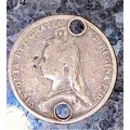 GREAT BRITAIN SILVER 3 PENCE 1861 SILVER .925