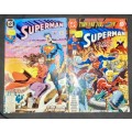 SUPERMAN -  NO 55 & NO 59 -  1991 (DC)GOOD CONDITION