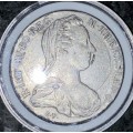 AUSTRIAN SILVER THALER 1780 MOTHER THERESA COMES WITH CAPSULE