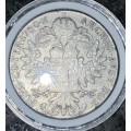 AUSTRIAN SILVER THALER 1780 MOTHER THERESA COMES WITH CAPSULE